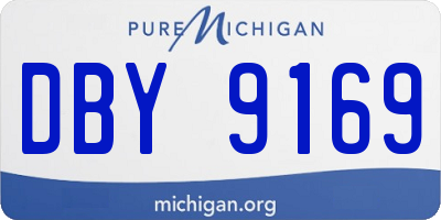 MI license plate DBY9169