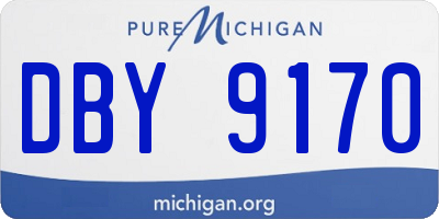 MI license plate DBY9170
