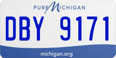 MI license plate DBY9171