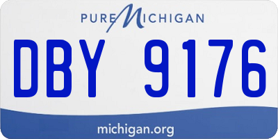 MI license plate DBY9176