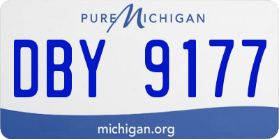 MI license plate DBY9177