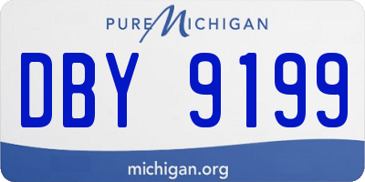 MI license plate DBY9199