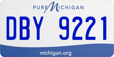 MI license plate DBY9221