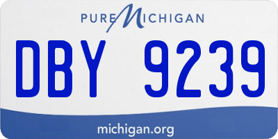MI license plate DBY9239