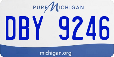 MI license plate DBY9246