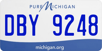 MI license plate DBY9248