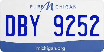 MI license plate DBY9252