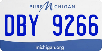 MI license plate DBY9266