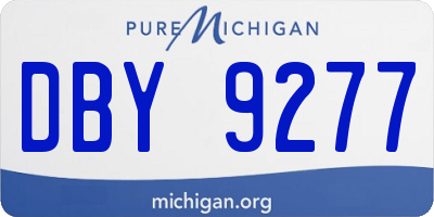 MI license plate DBY9277