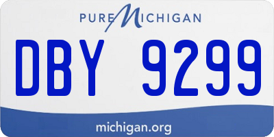 MI license plate DBY9299