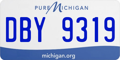 MI license plate DBY9319