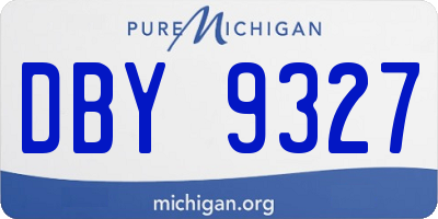 MI license plate DBY9327