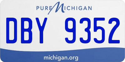 MI license plate DBY9352