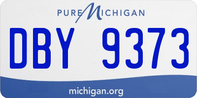 MI license plate DBY9373