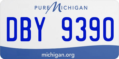MI license plate DBY9390