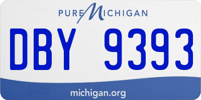 MI license plate DBY9393