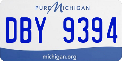 MI license plate DBY9394