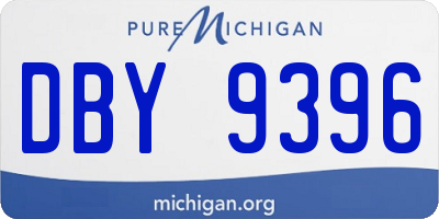 MI license plate DBY9396