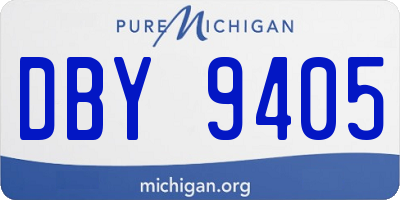 MI license plate DBY9405