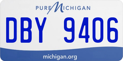 MI license plate DBY9406
