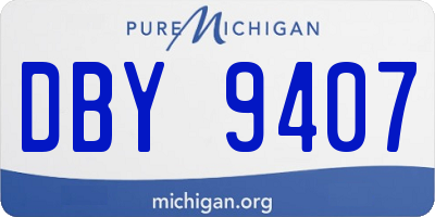 MI license plate DBY9407