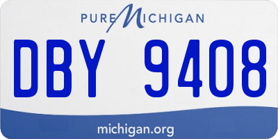MI license plate DBY9408