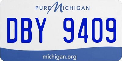 MI license plate DBY9409