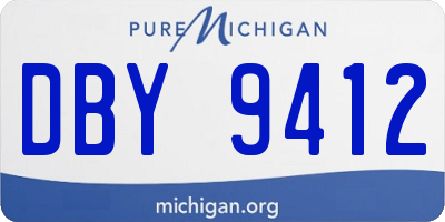 MI license plate DBY9412