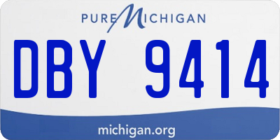 MI license plate DBY9414