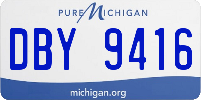 MI license plate DBY9416