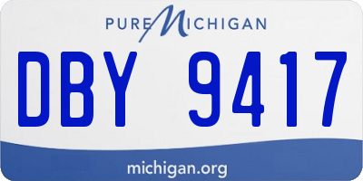 MI license plate DBY9417