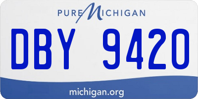 MI license plate DBY9420
