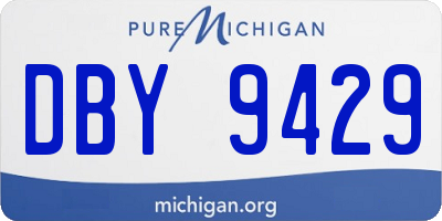 MI license plate DBY9429