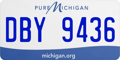 MI license plate DBY9436