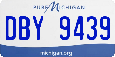 MI license plate DBY9439