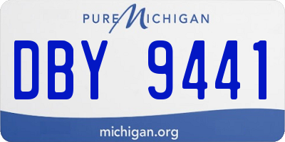 MI license plate DBY9441