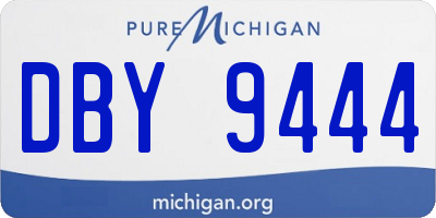 MI license plate DBY9444