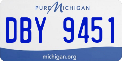MI license plate DBY9451