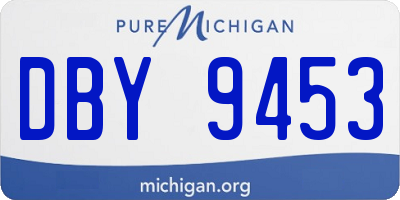 MI license plate DBY9453