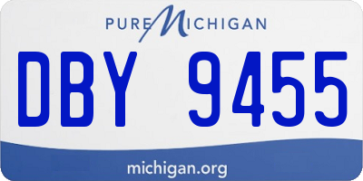 MI license plate DBY9455