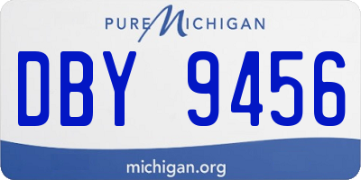 MI license plate DBY9456