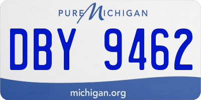MI license plate DBY9462