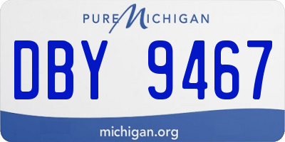 MI license plate DBY9467