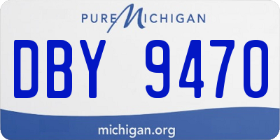MI license plate DBY9470