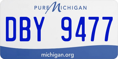 MI license plate DBY9477