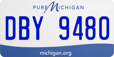 MI license plate DBY9480