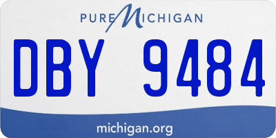 MI license plate DBY9484