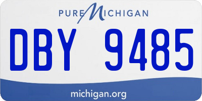 MI license plate DBY9485