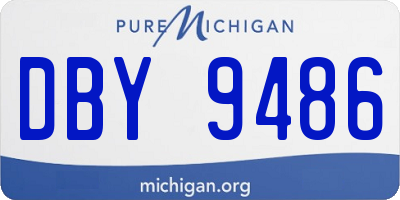 MI license plate DBY9486
