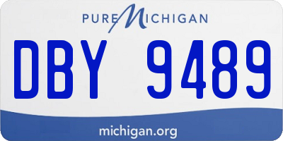 MI license plate DBY9489